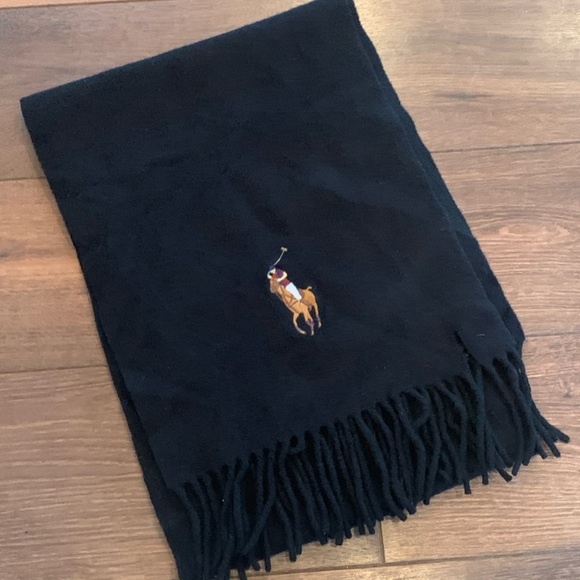 Polo Ralph Lauren Other - Polo Ralph Lauren wool navy scarf, bigger logo